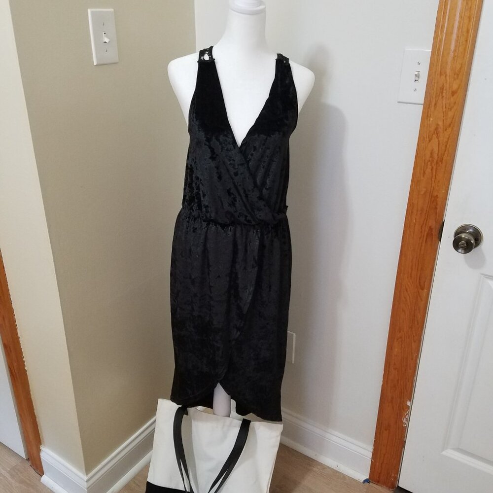 POL Black Velvet Dress - S